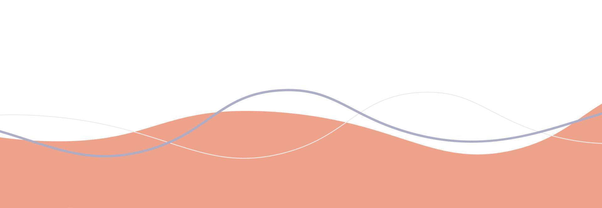 ästhetische wellengrenzvektorillustration vektor