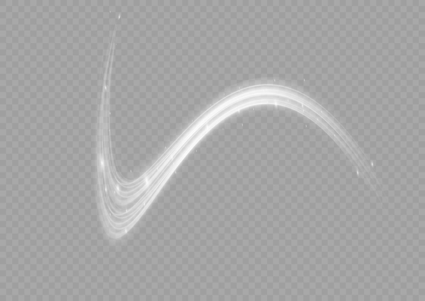 vit lysande skinande rader effekt vektor bakgrund. lysande vit rader av fart. ljus lysande effekt. ljus spår Vinka, brand väg spår linje och glödlampa kurva snurra.