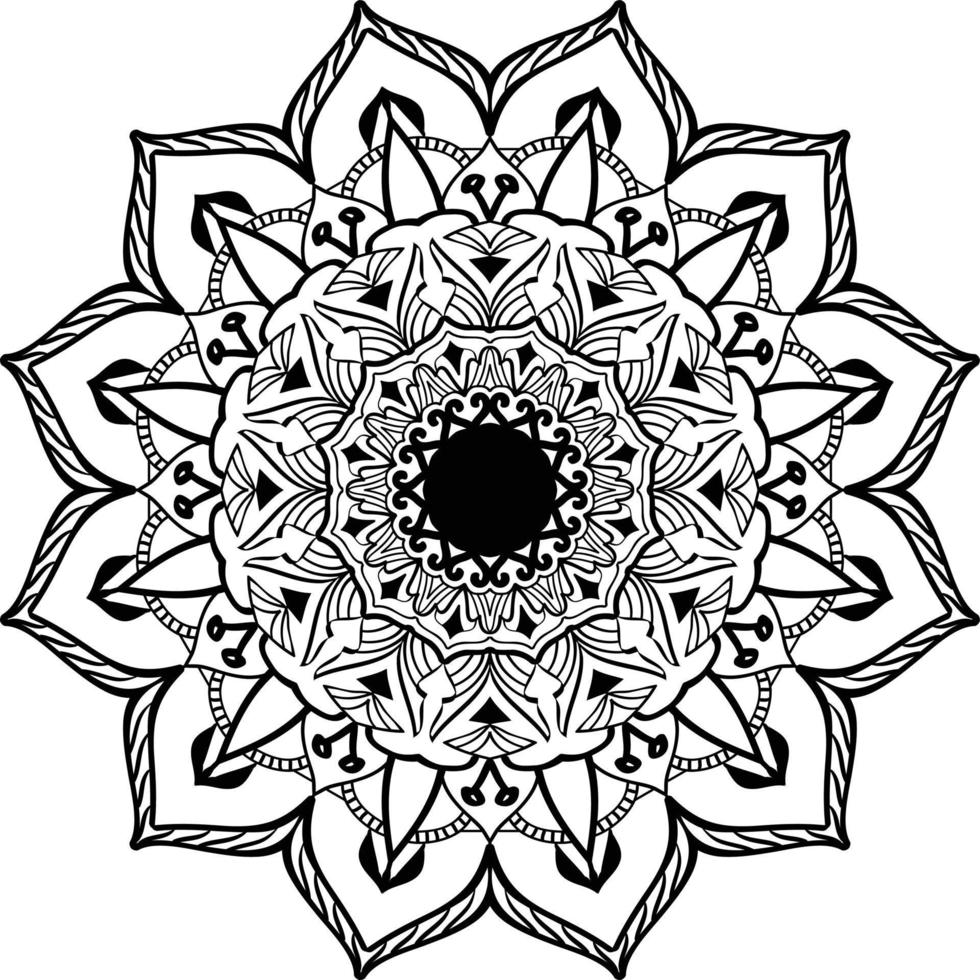 eleganta mandala mönster design illustration vektor