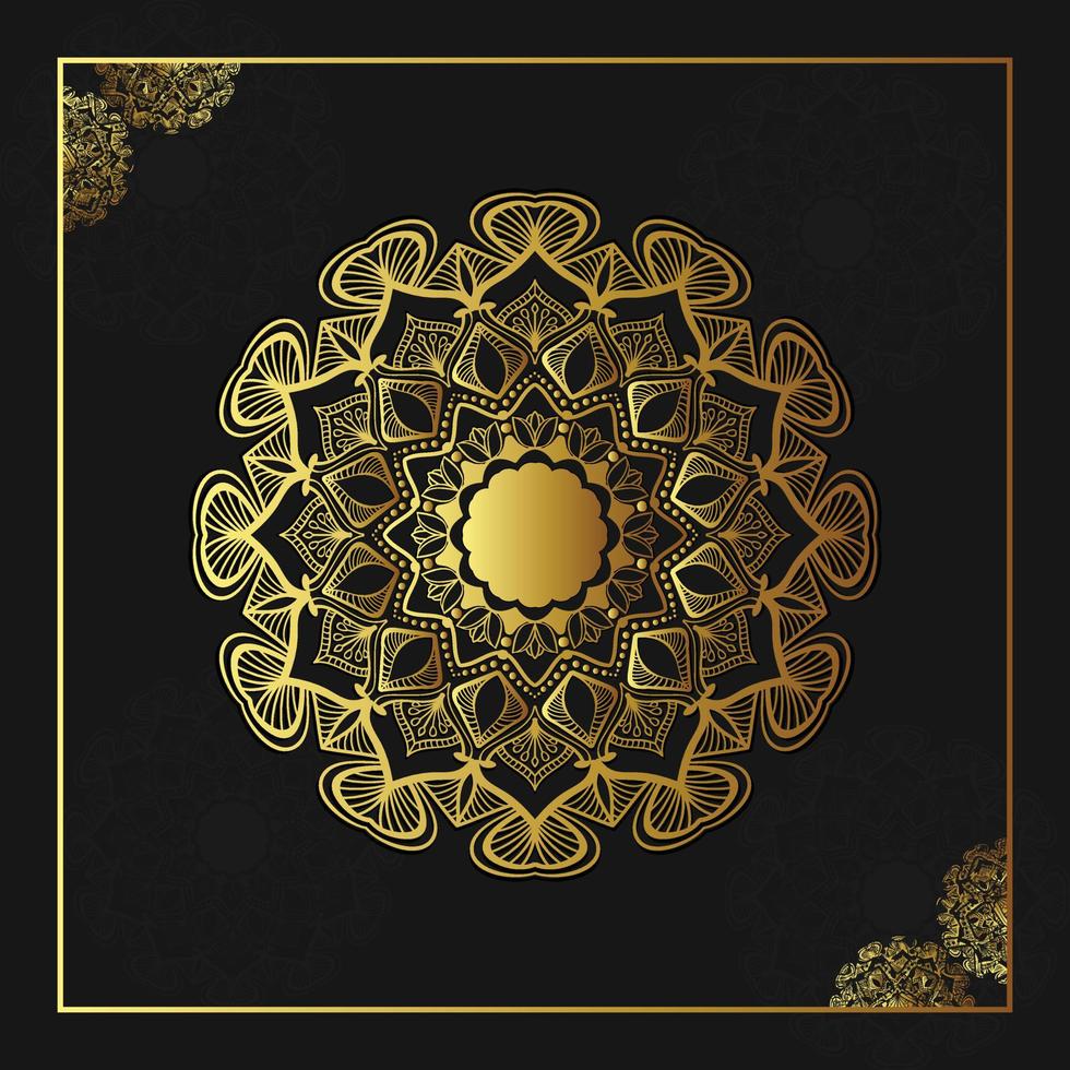 luxuriöse dekorative Mandala-Designillustration vektor