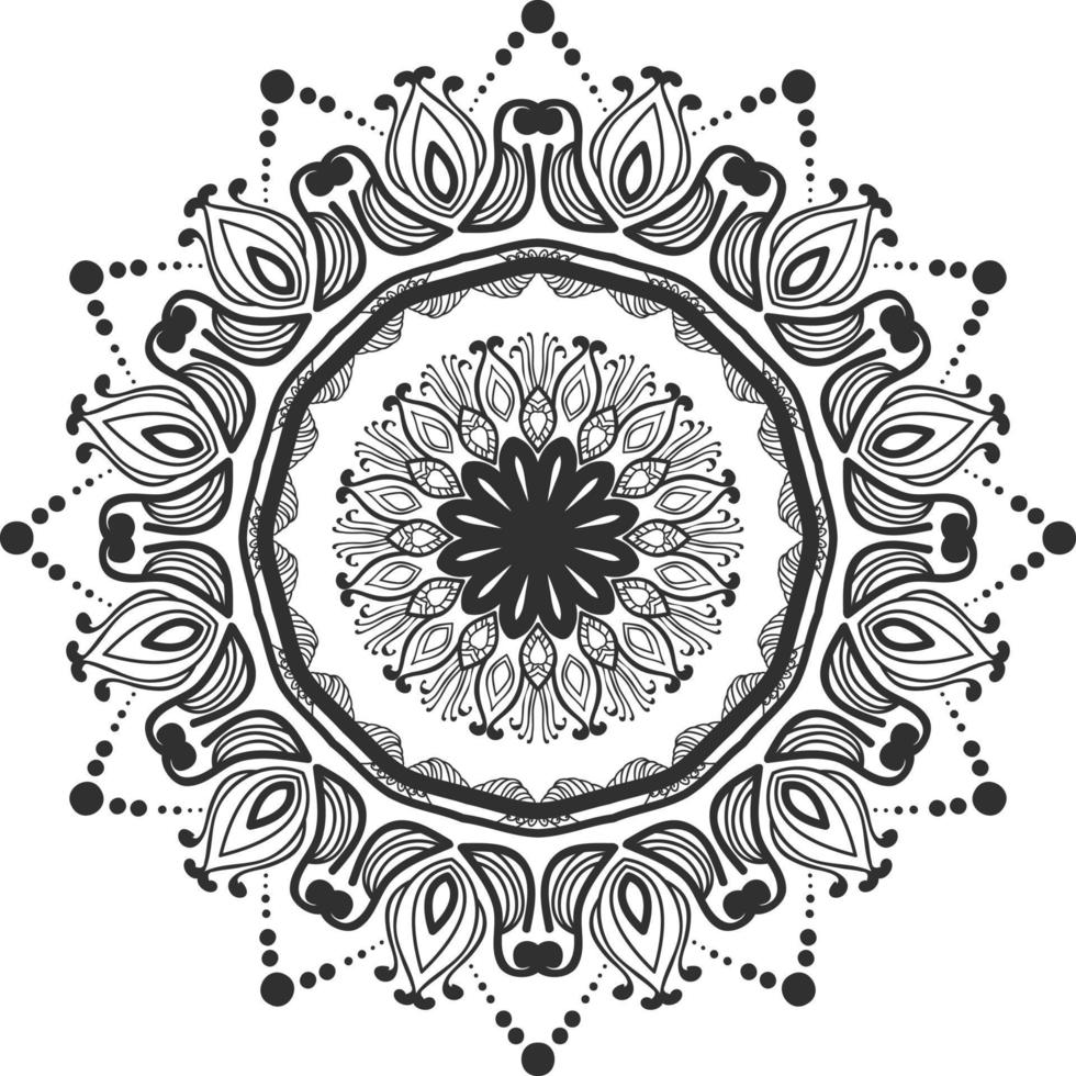 eleganta mandala mönster design illustration vektor