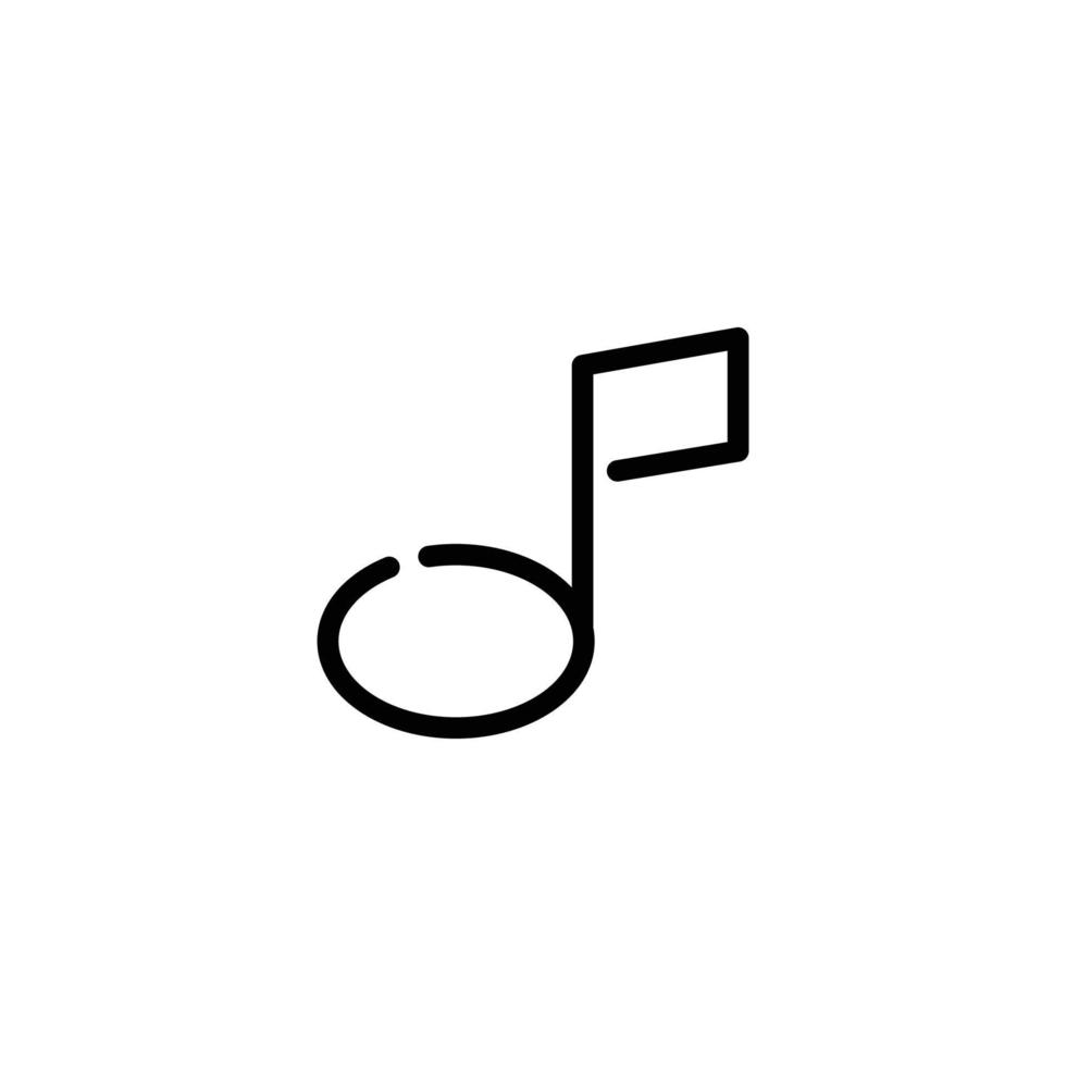 musik linje ikon design vektor illustration