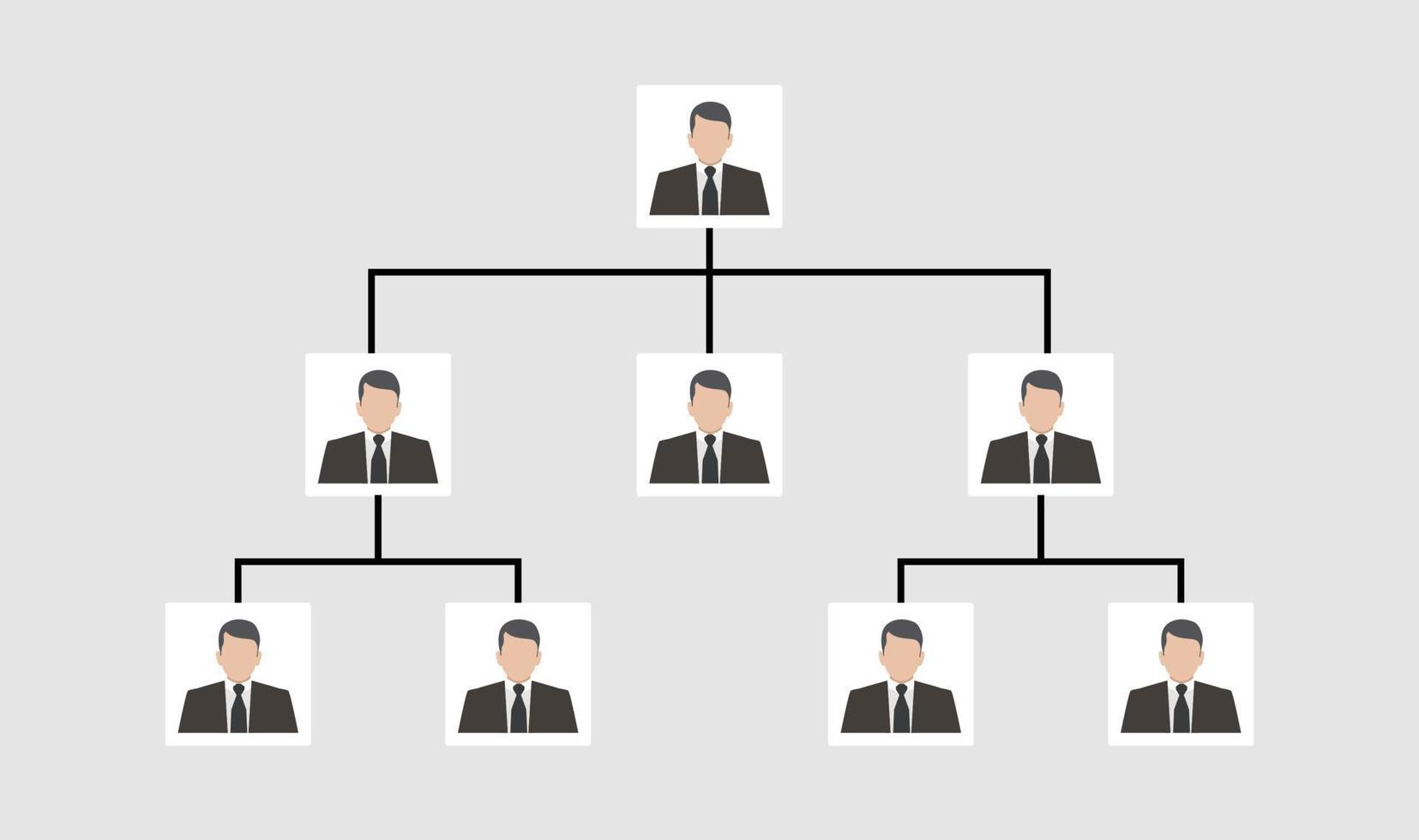 organisationsschema infografik, vektordesign vektor