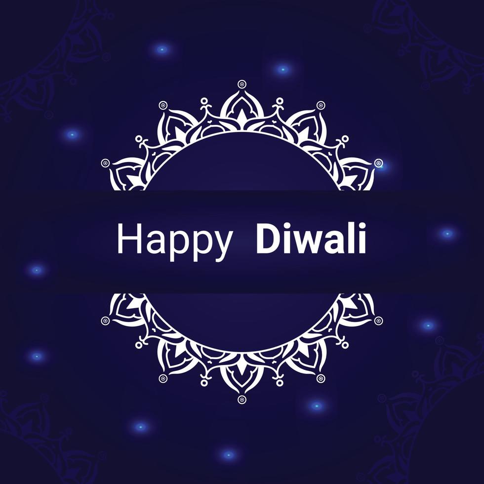 glückliches Diwali-Vektorkunst-Vorlagendesign vektor