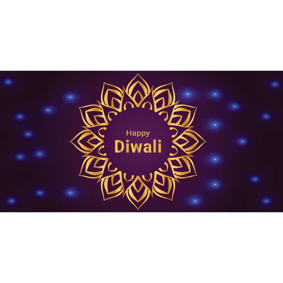 glückliches Diwali-Vektorkunst-Schablonendesign vektor