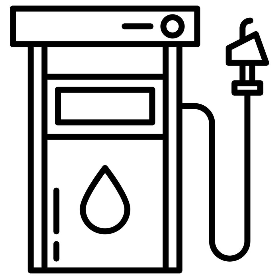 Tankstelle. Werkzeug zum Einfüllen von Benzin vektor