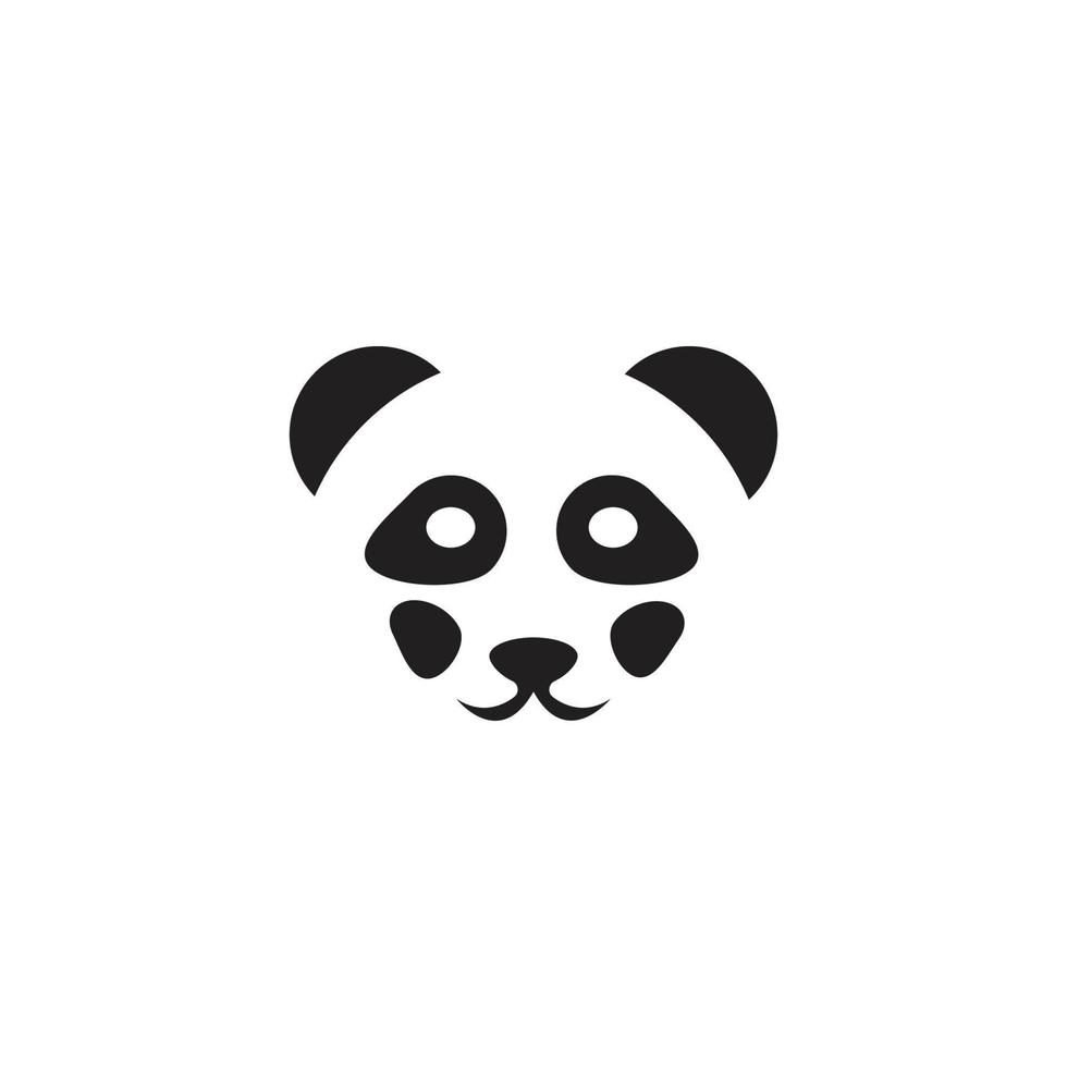 panda illustration logotyp vektor