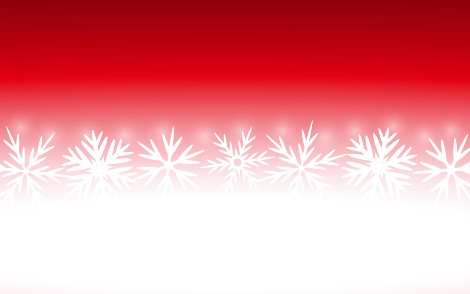 Weihnachten roten Hintergrund mit Schneeflocken vektor
