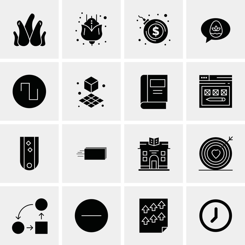 16 universelle Business-Icons Vektor kreative Icon-Illustration zur Verwendung im Web und in mobilen verwandten Projekten