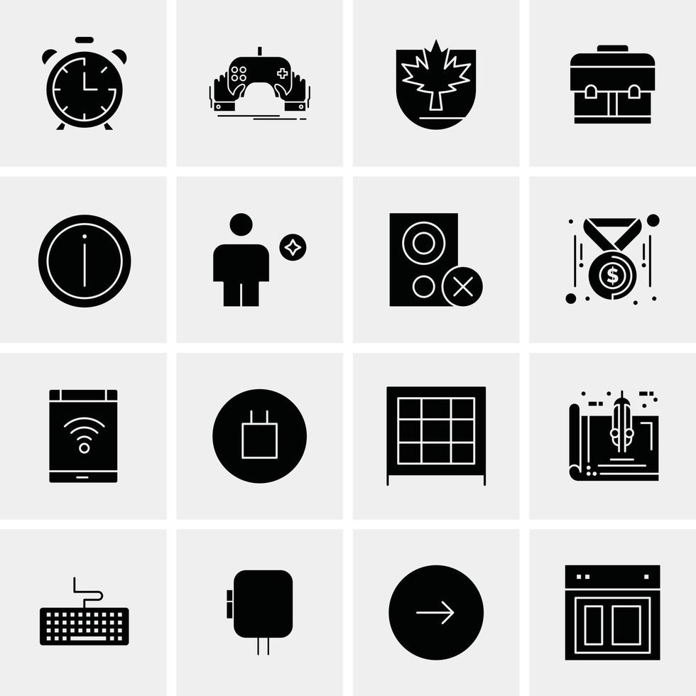 16 universelle Business-Icons Vektor kreative Icon-Illustration zur Verwendung in Web- und mobilen Projekten