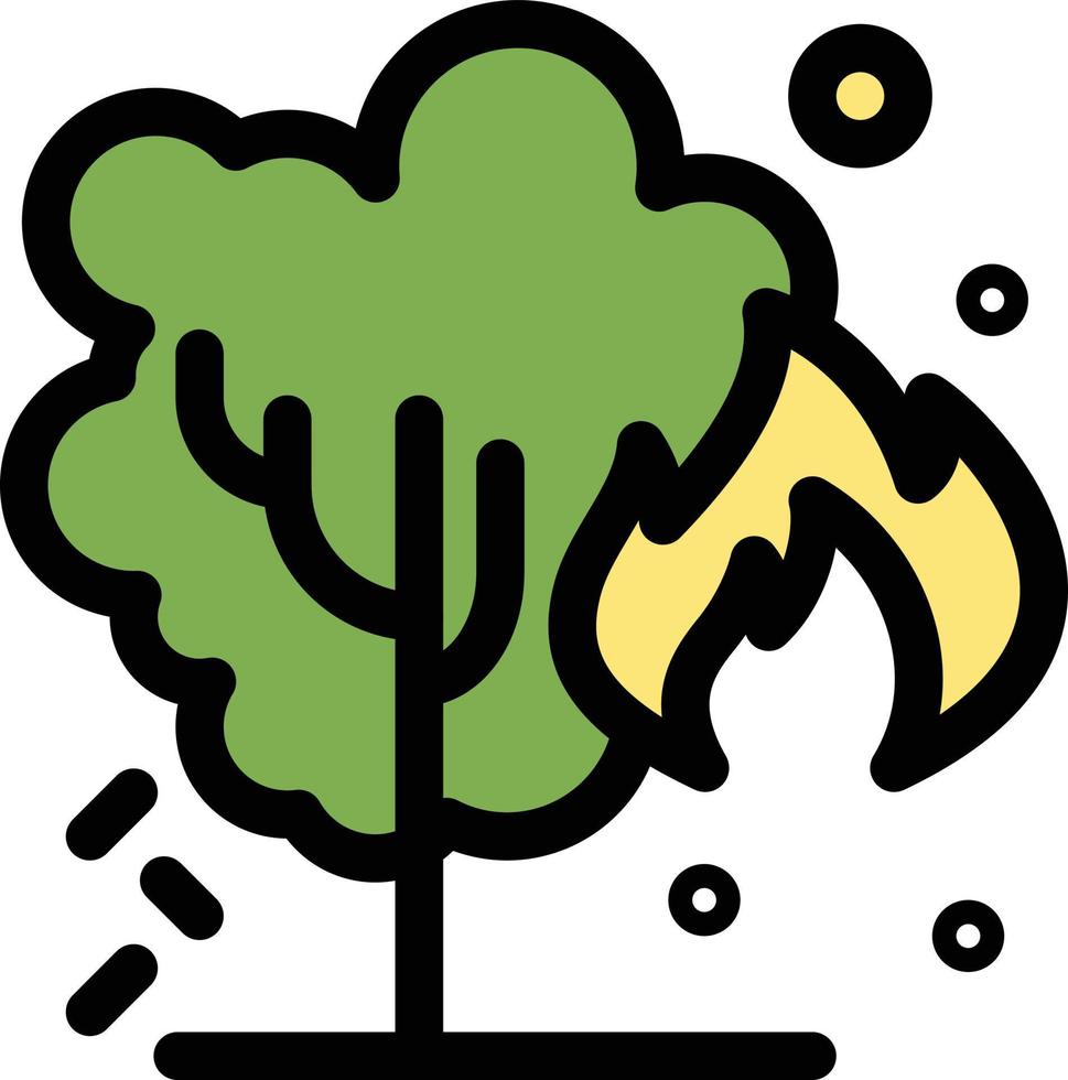 energie umwelt grüne verschmutzung flache farbe symbol vektor symbol banner vorlage