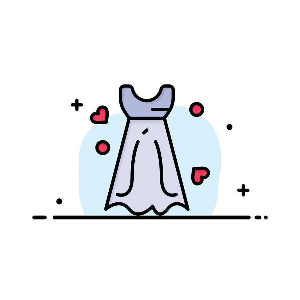 kleid frauen hochzeitskleid hochzeit business logo vorlage flache farbe vektor