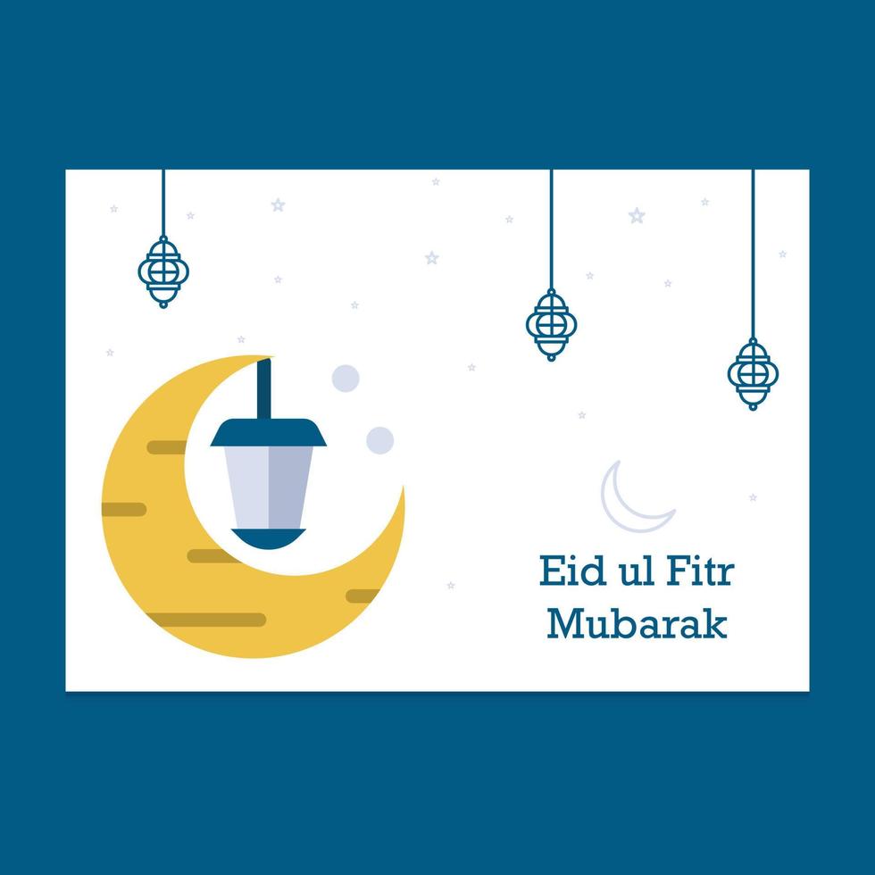 eid mubarak grußkartenillustration vektor