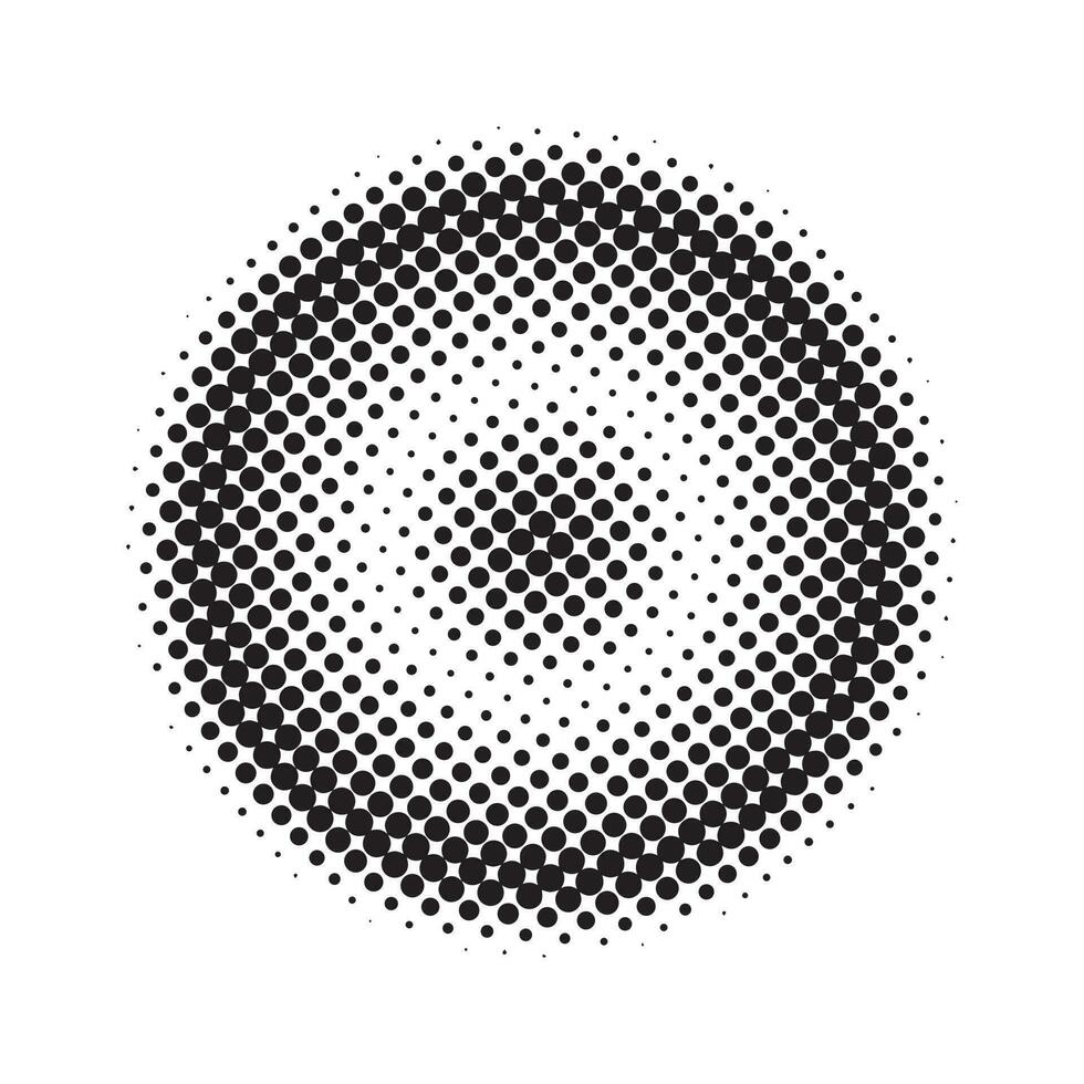 abstrakte Grunge-Halbtonkreise formen Hintergrund vektor