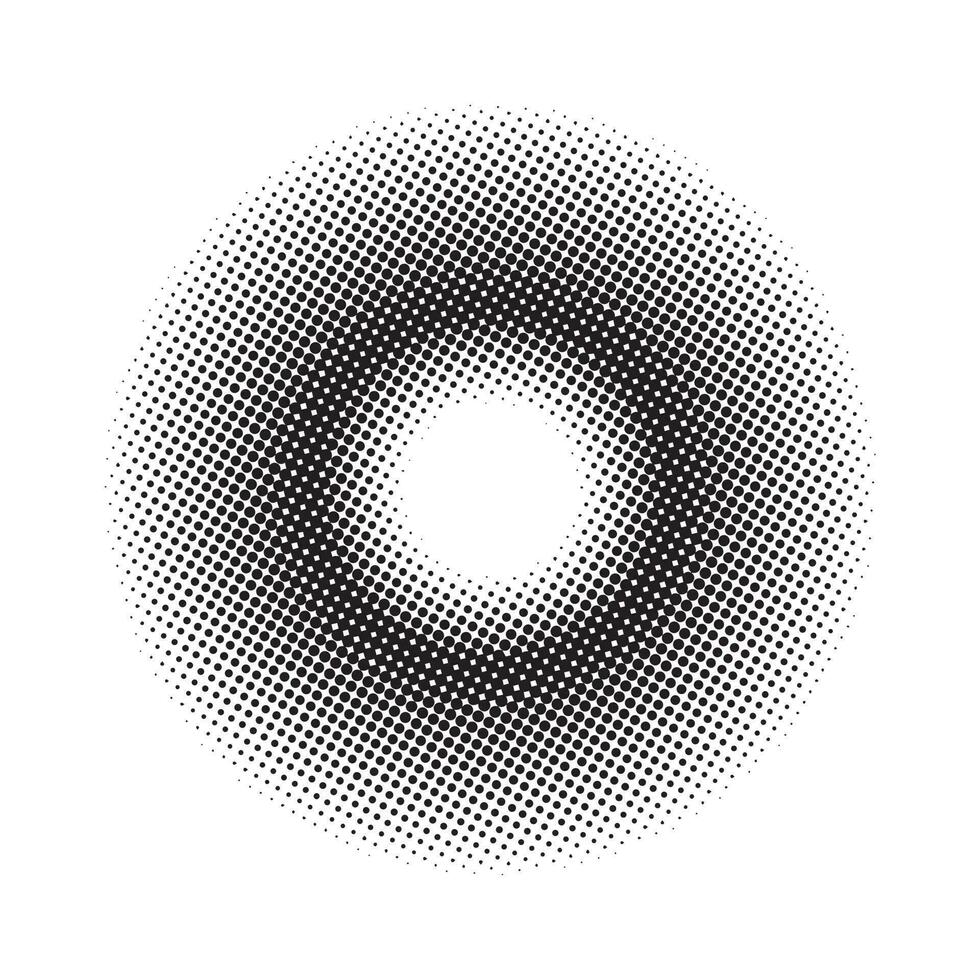 abstrakter schwarzer halbtonkreishintergrund vektor