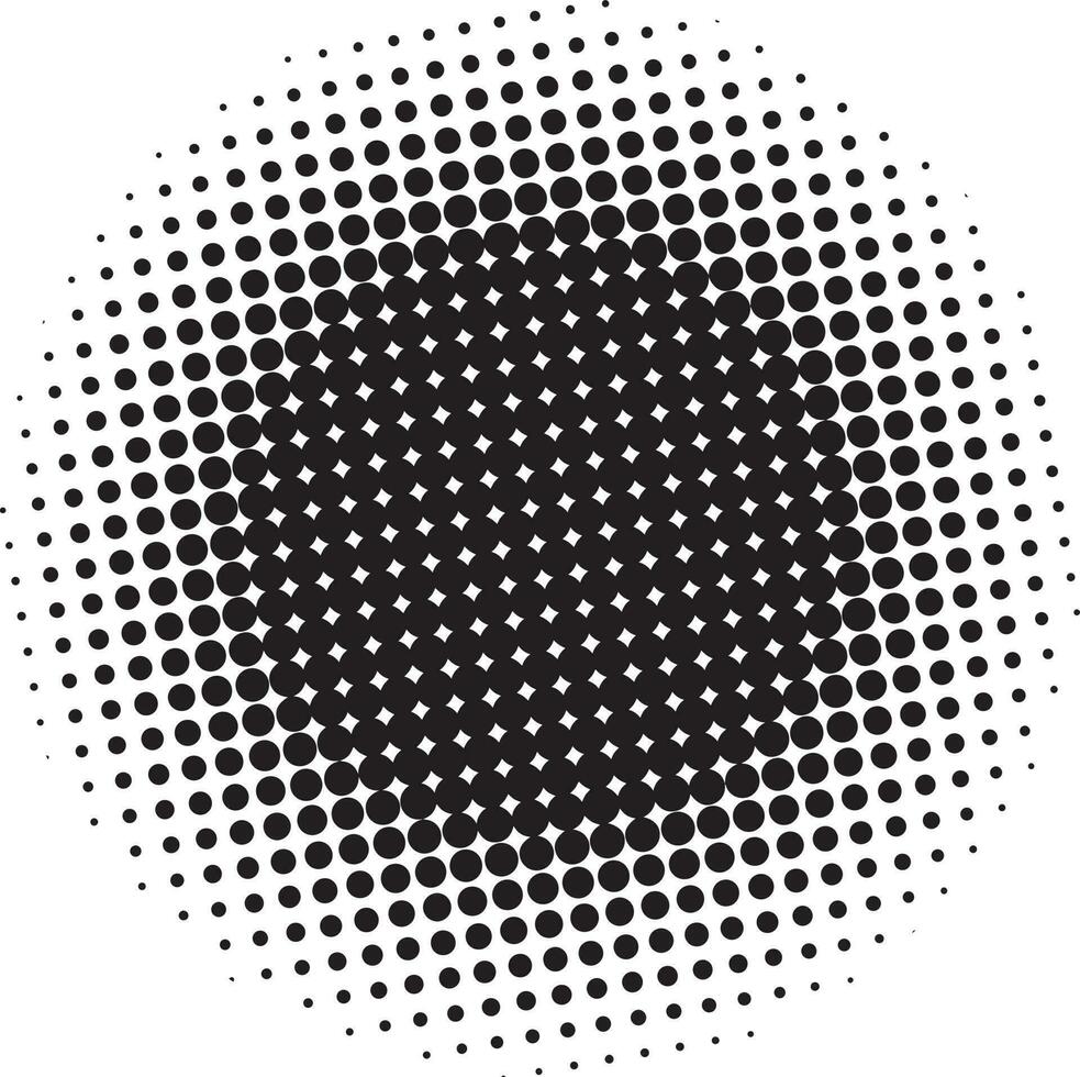 abstrakter schwarzer halbtonkreishintergrund vektor