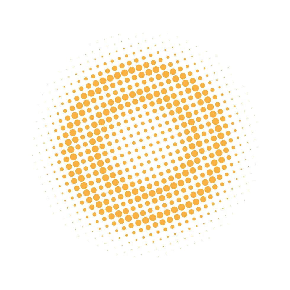 abstrakt grunge halvton cirkel vektor