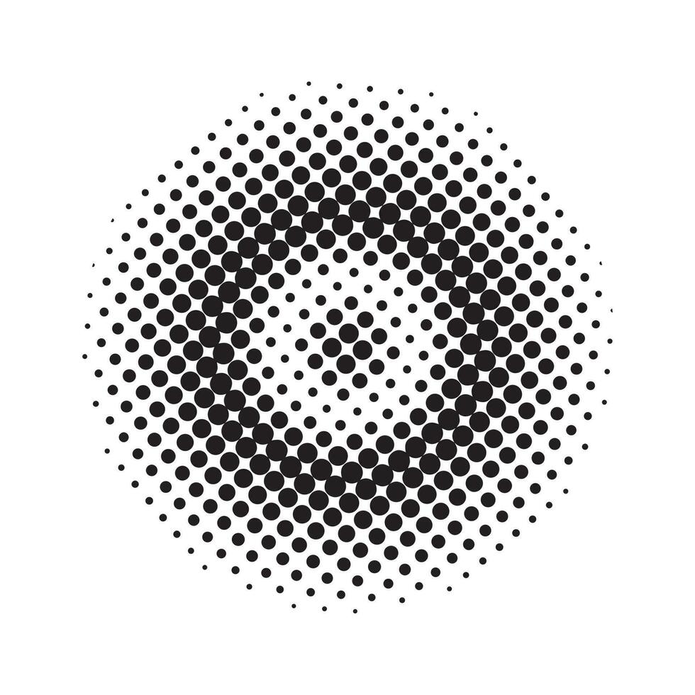 abstrakt halvton prickar form vektor