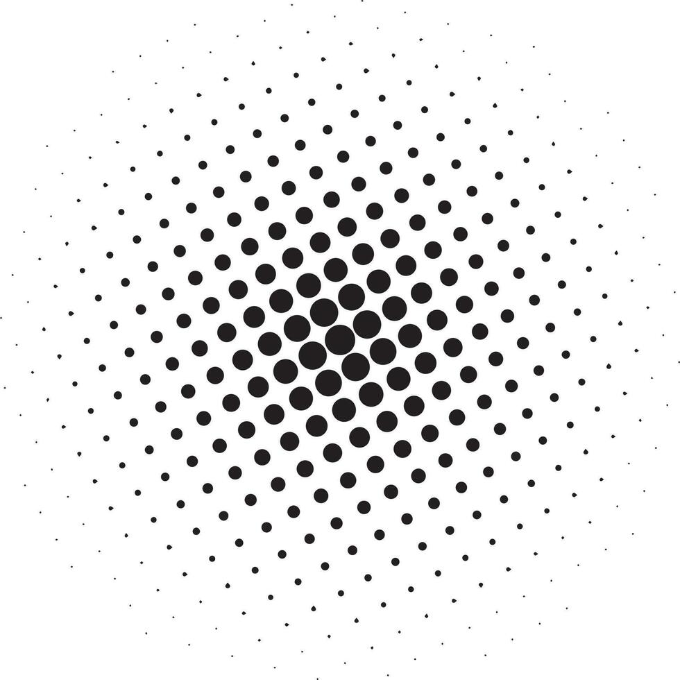 geometrische halbtonform des gepunkteten kreises vektor