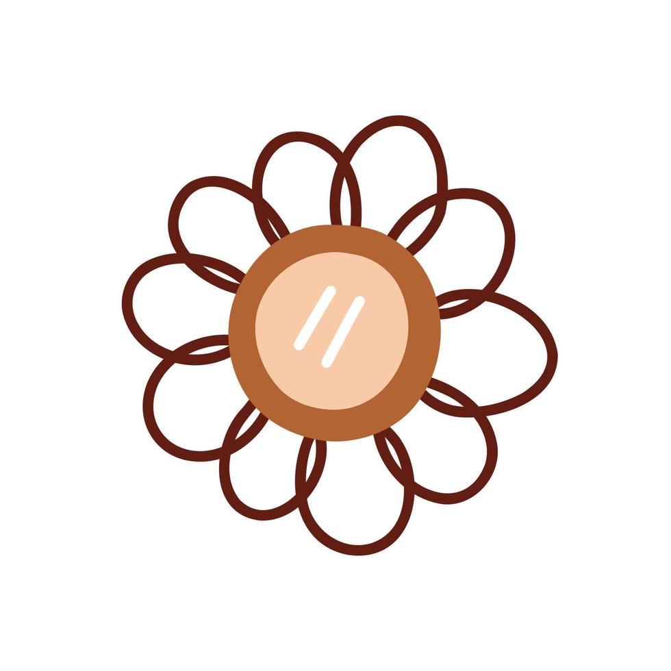 boho trä- spegel. boho bebis barnkammare scandinavian neutral dekor element. bebis dusch minimalistisk ClipArt för nyfödd vektor