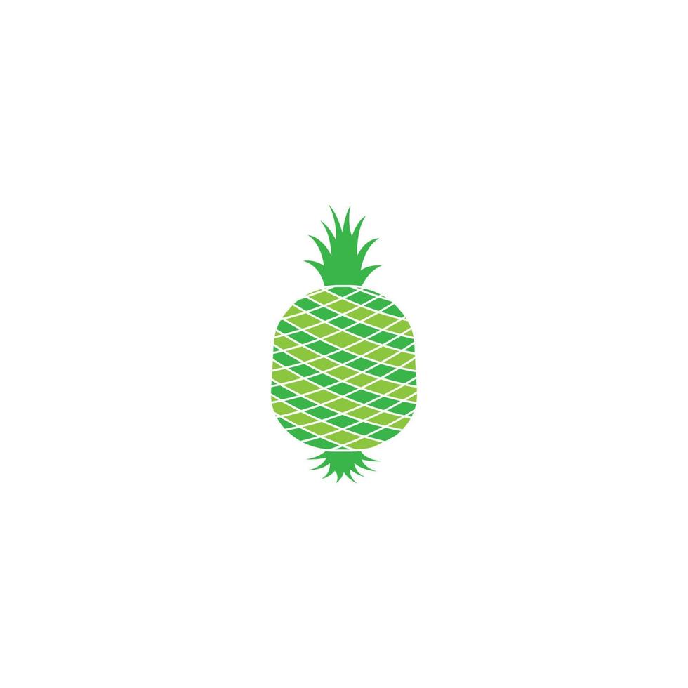 ananas frukt vektor logotyp ikon illustration