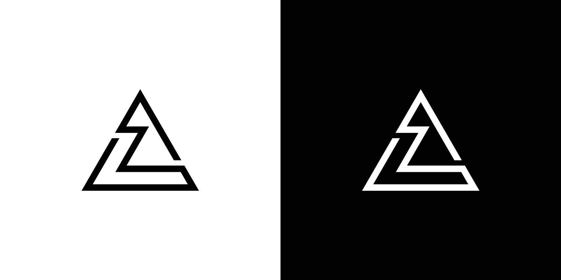 Cooles und modernes Az-Logo-Design vektor