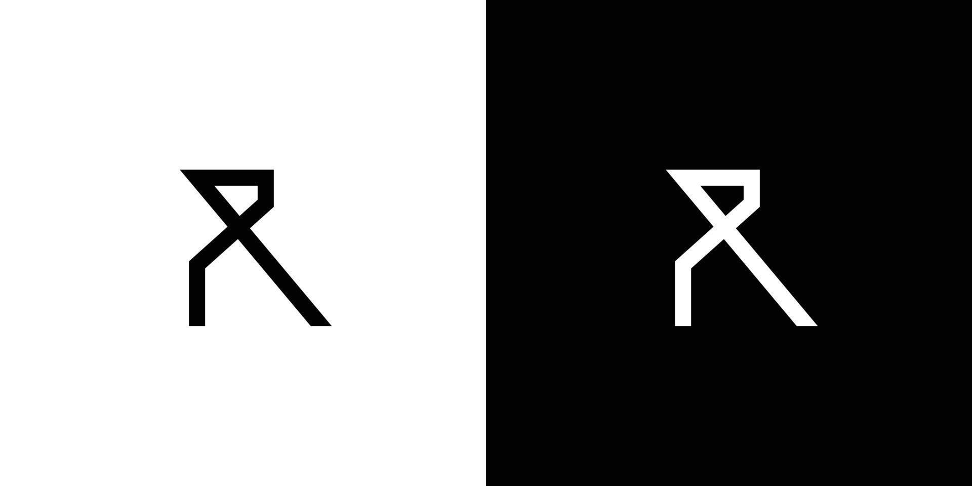 Häftigt och modern r logotyp design vektor