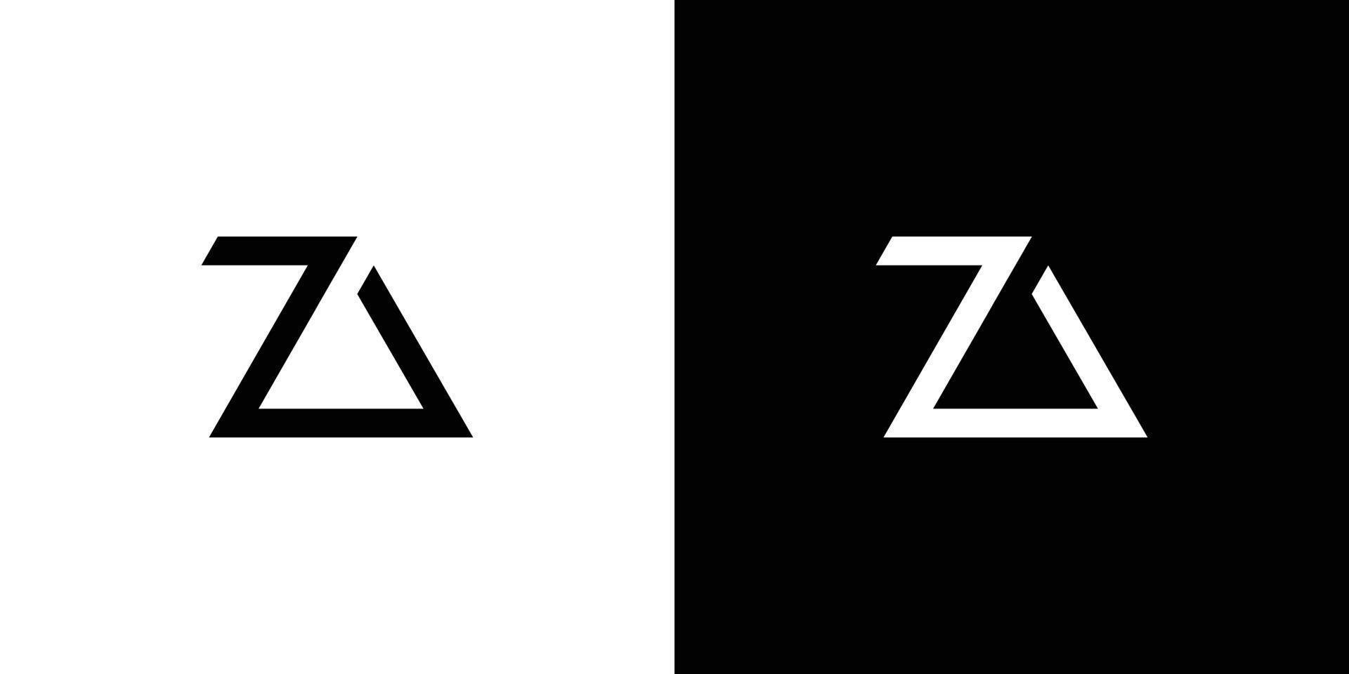 Häftigt och modern za logotyp design vektor