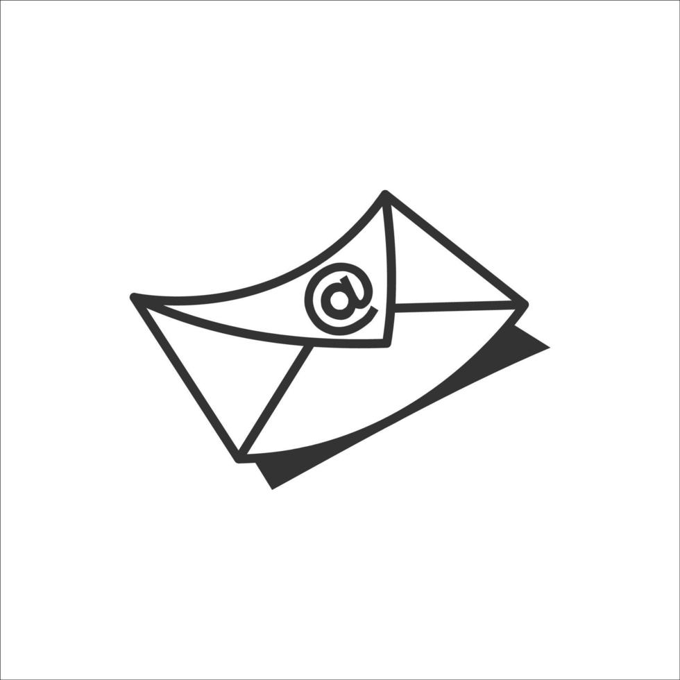 e-post ikon. e-post vektor illustration. e-post symbol. post enkel tecken.