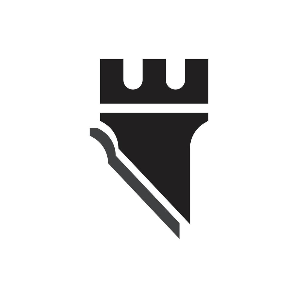 Schloss-Logo-Vektor vektor