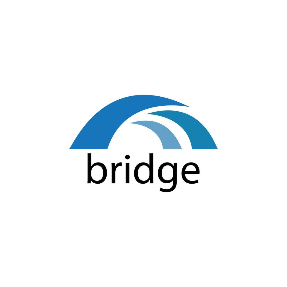 Brücke-Logo-Vektor vektor