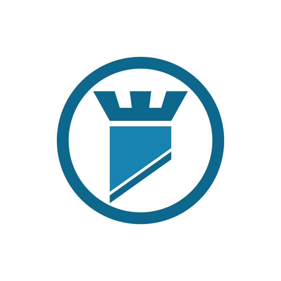 Schloss-Logo-Vektor vektor