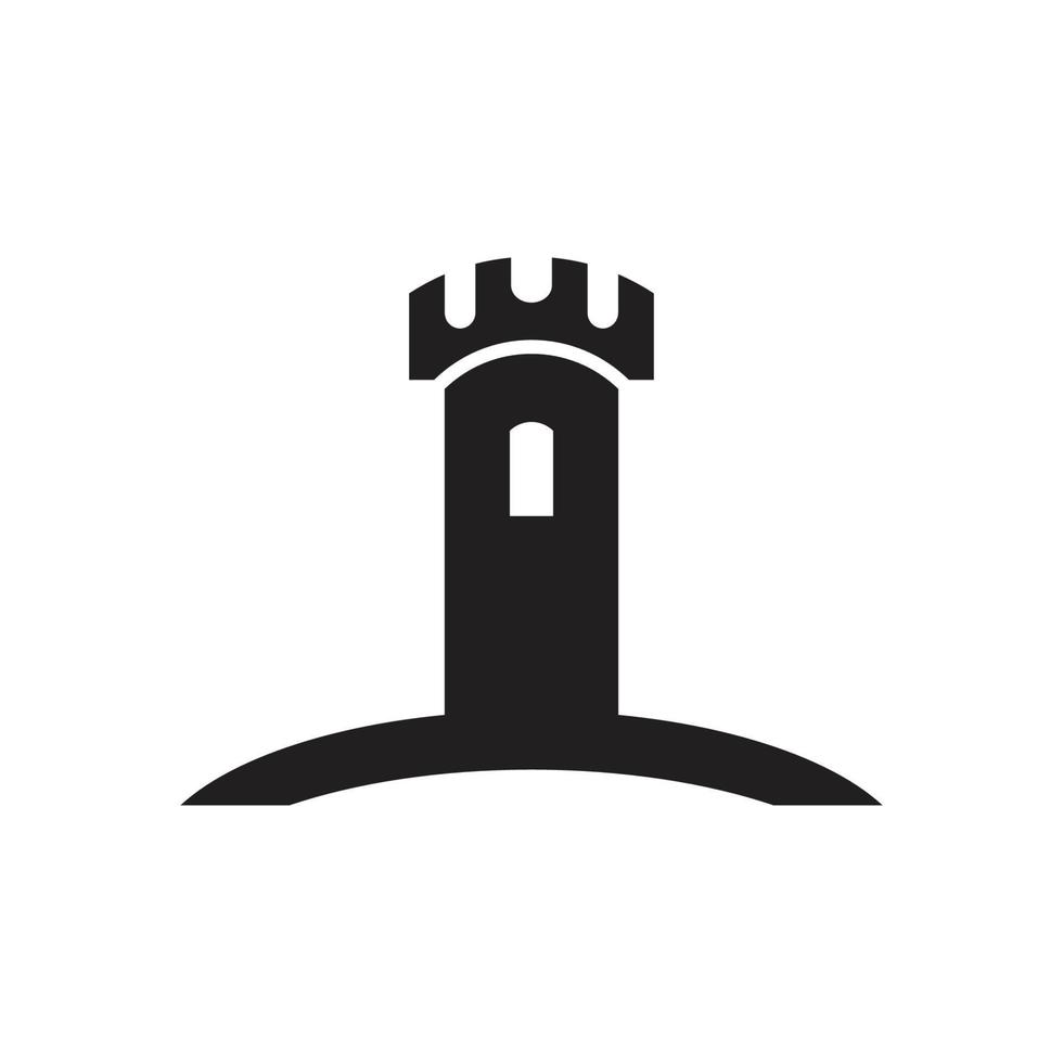 Schloss-Logo-Vektor vektor