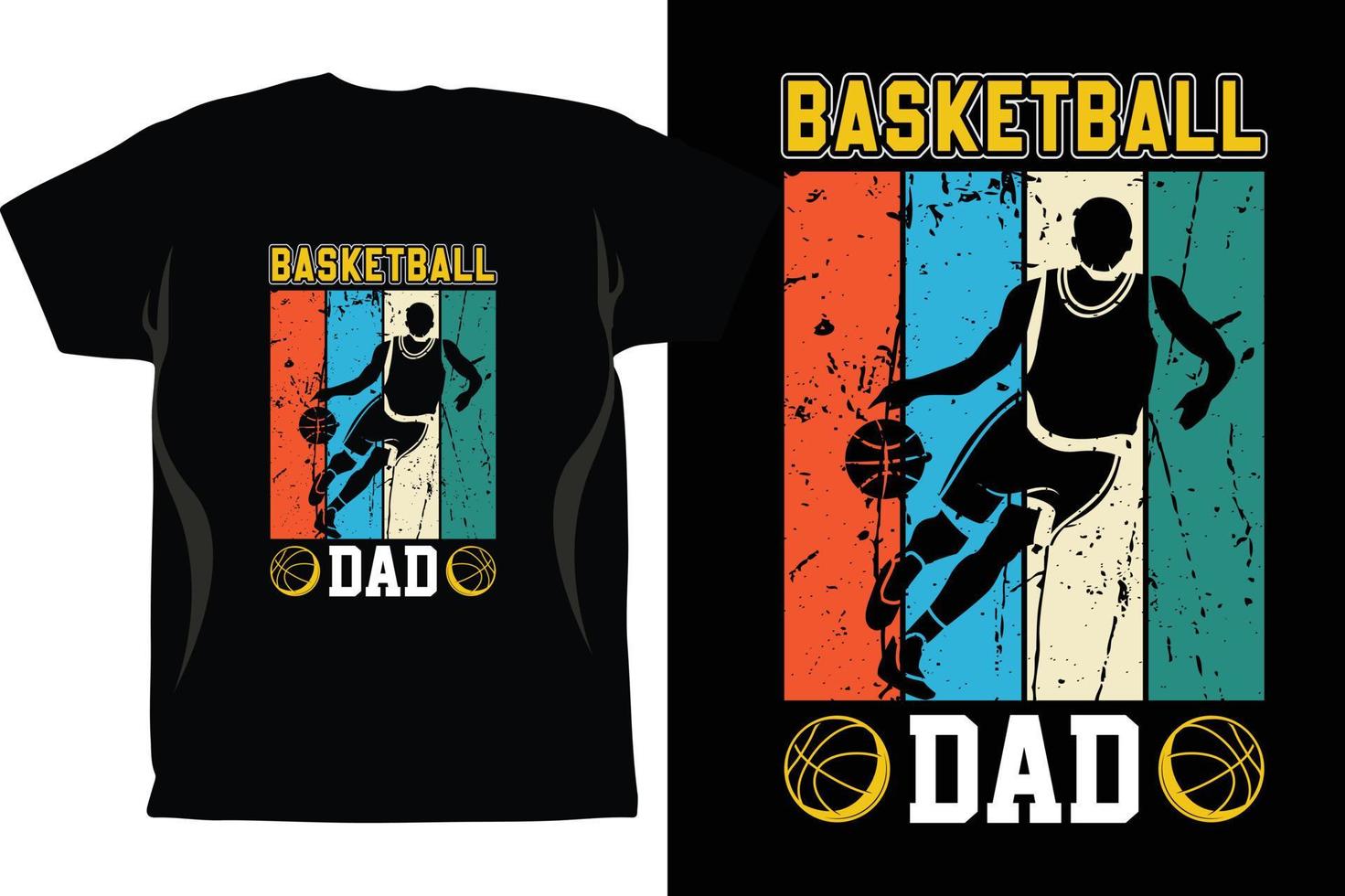 Basketball-T-Shirt-Design-Vektor Basketball-Vektor-Design kostenloser Download vektor