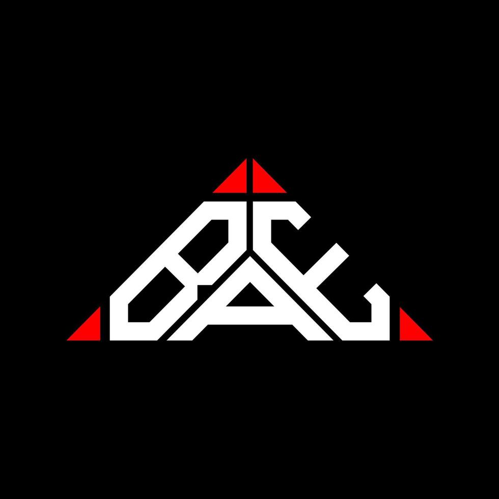 bae letter logo kreatives design mit vektorgrafik, bae einfaches und modernes logo in dreieckform. vektor
