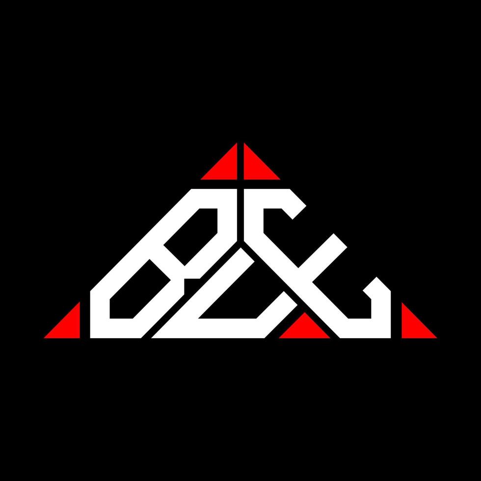 Bue Letter Logo kreatives Design mit Vektorgrafik, Bue einfaches und modernes Logo in Dreiecksform. vektor