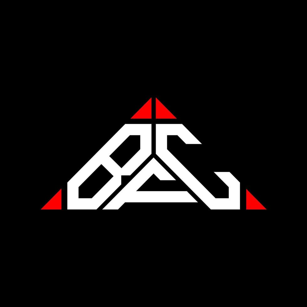 bfc Letter Logo kreatives Design mit Vektorgrafik, bfc einfaches und modernes Logo in Dreiecksform. vektor