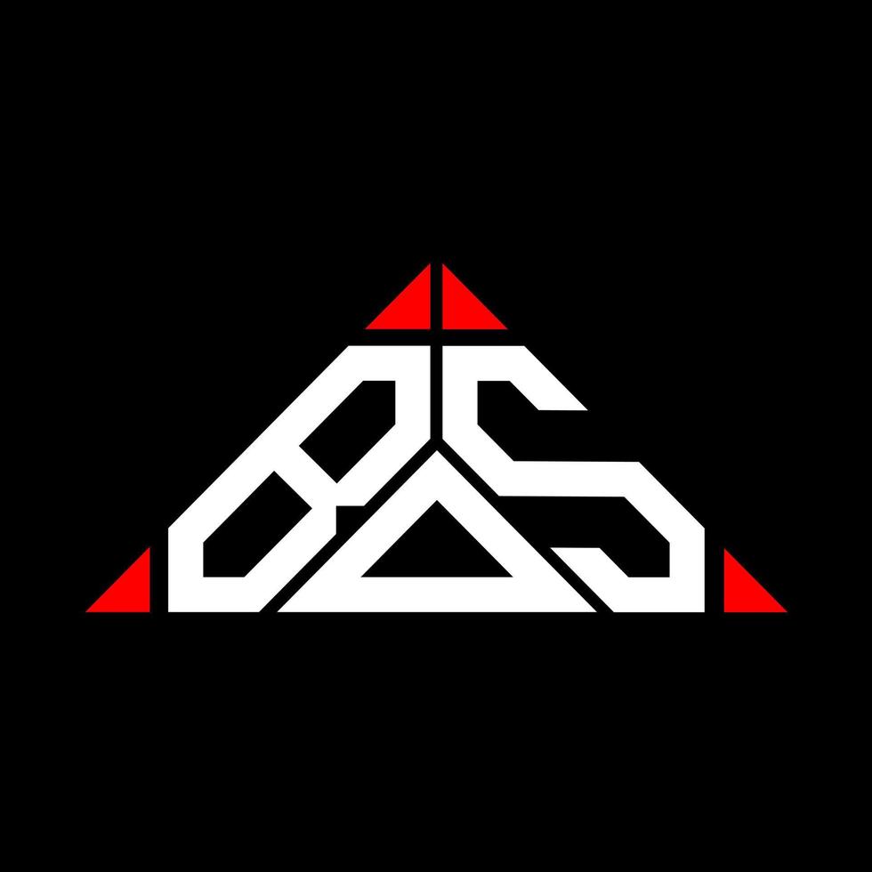 bos brev logotyp kreativ design med vektor grafisk, bos enkel och modern logotyp i triangel form.