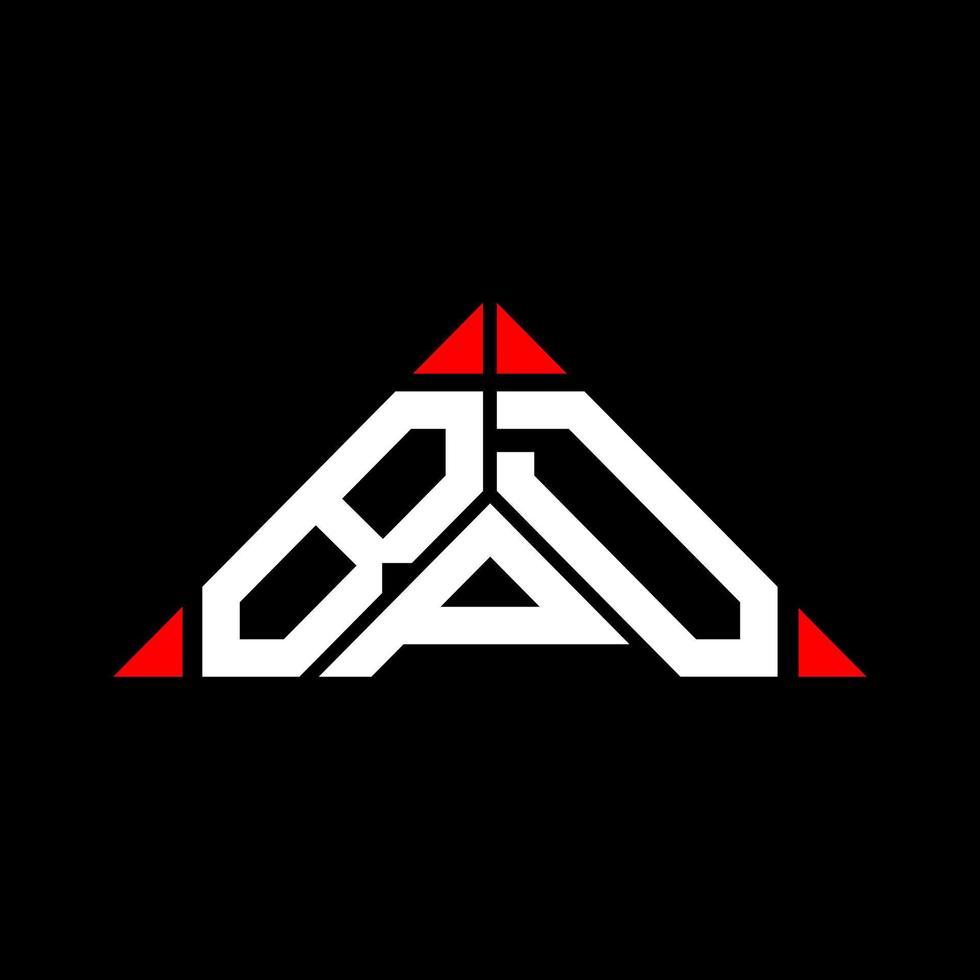 bpd brev logotyp kreativ design med vektor grafisk, bpd enkel och modern logotyp i triangel form.