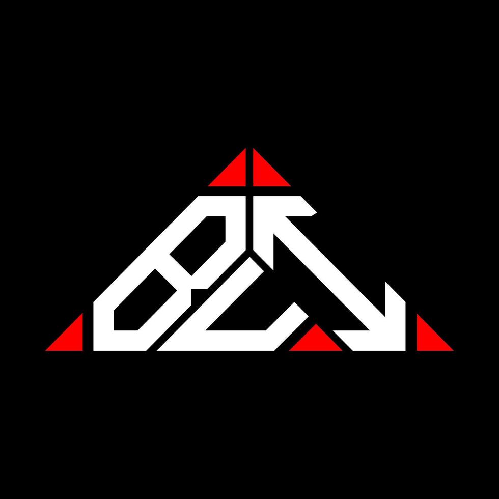 Bui Letter Logo kreatives Design mit Vektorgrafik, Bui einfaches und modernes Logo in Dreiecksform. vektor