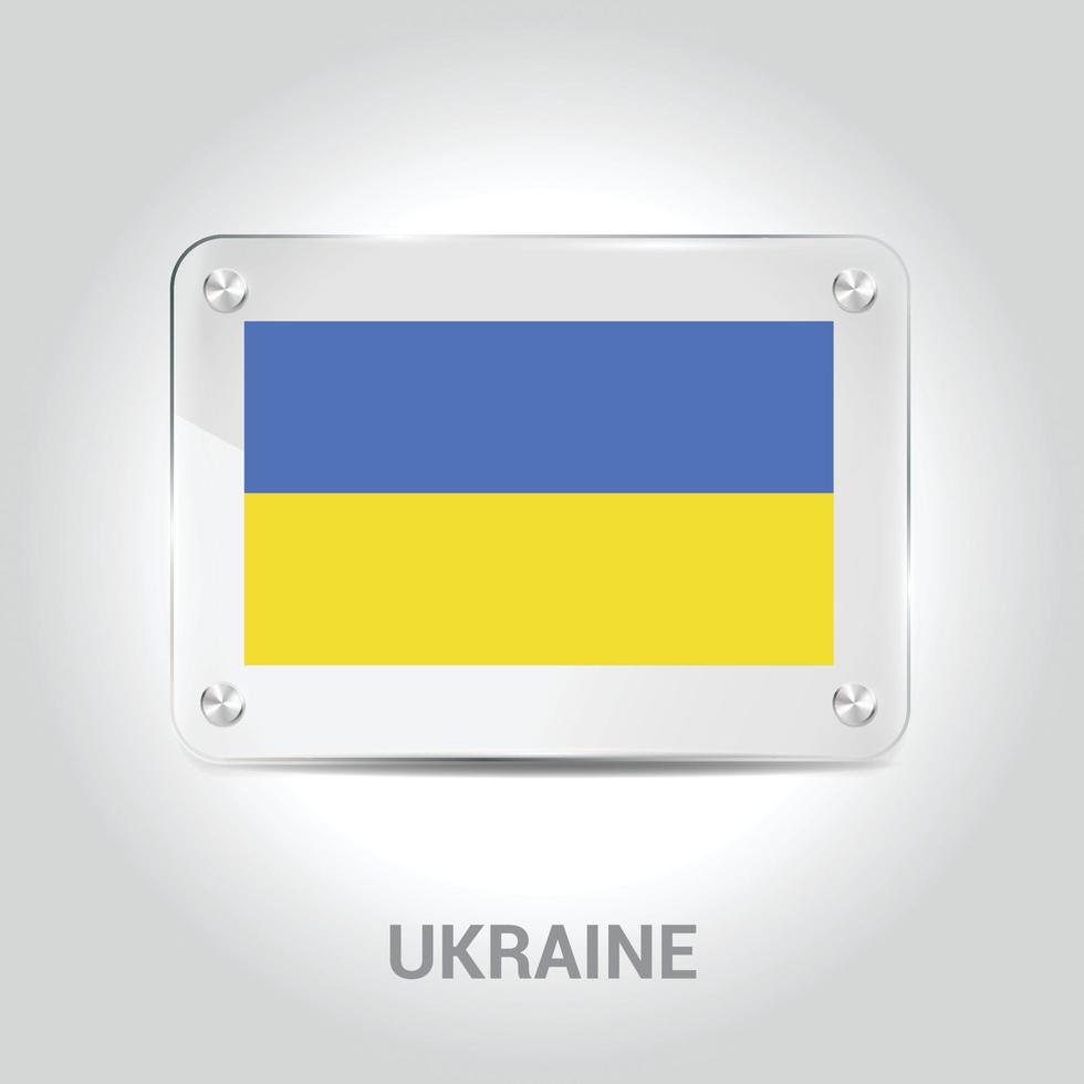 Designvektor der ukrainischen Flagge vektor