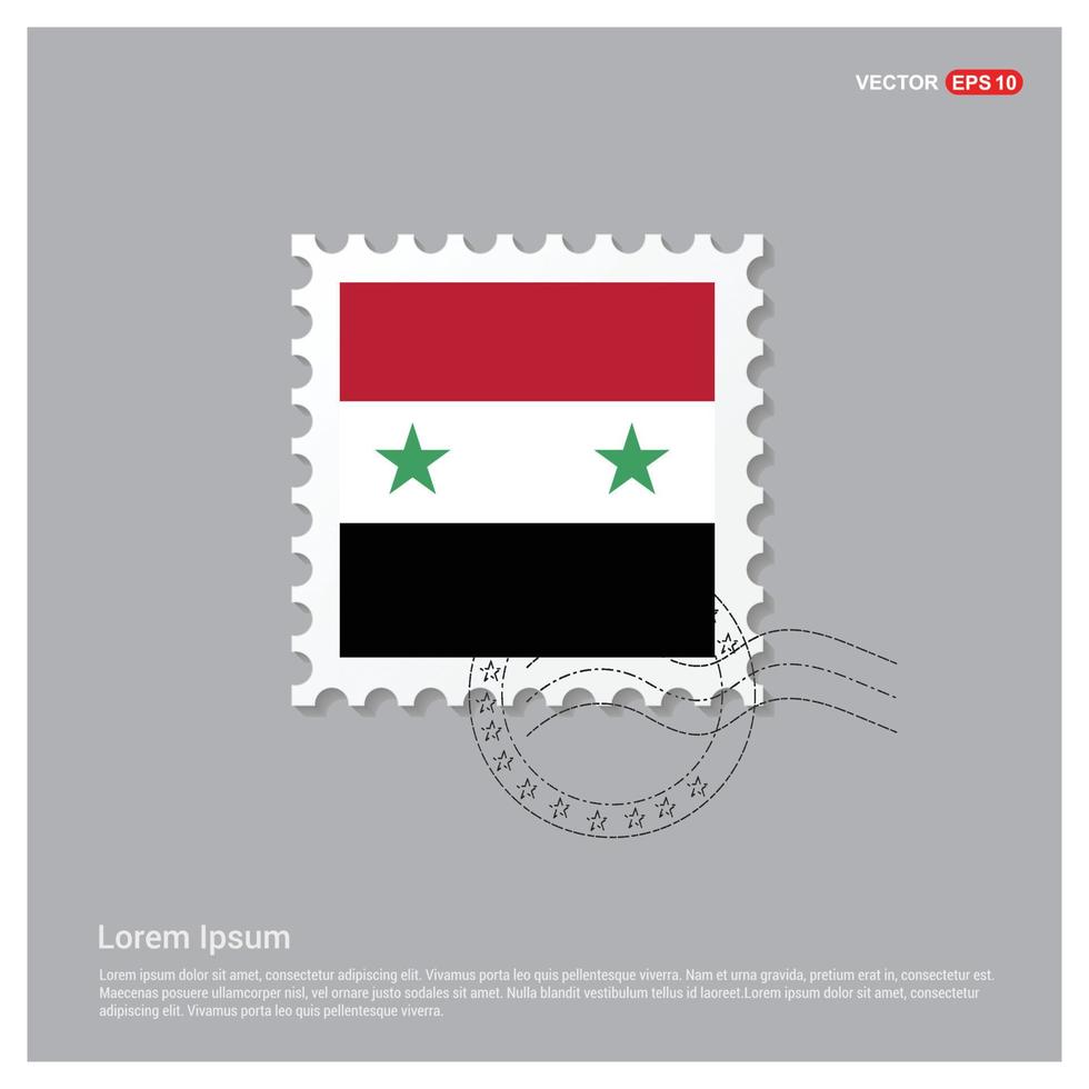 Designvektor der syrischen Flagge vektor