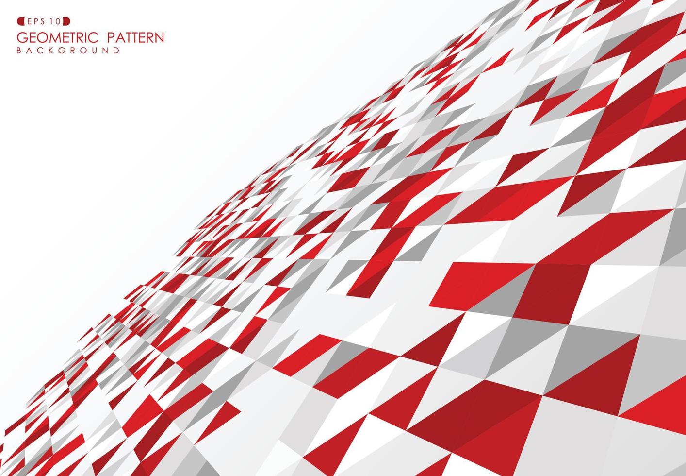 abstrakt röd teknologi triangel design av mönster dekoration bakgrund. illustration vektor eps10