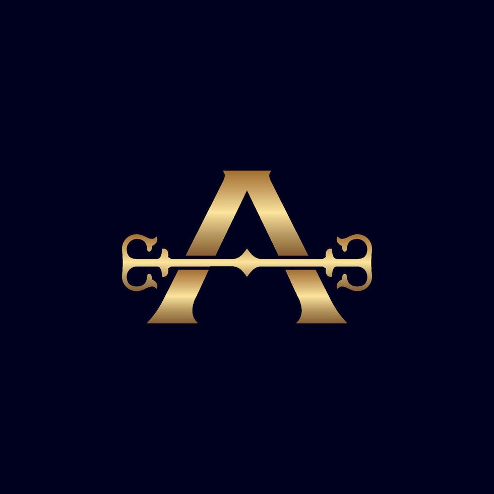 königliches logo schönheit luxus a vektor