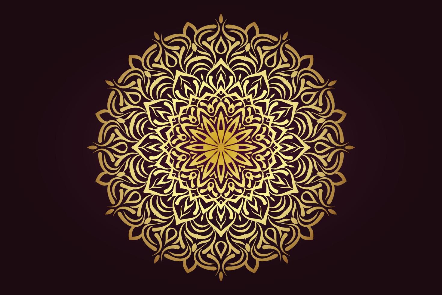 Luxus-Mandala-Design-Hintergrund pro vektor
