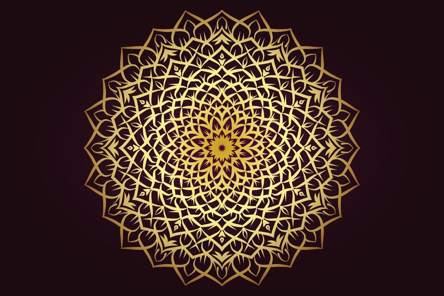 Luxus-Mandala-Design-Hintergrund pro vektor