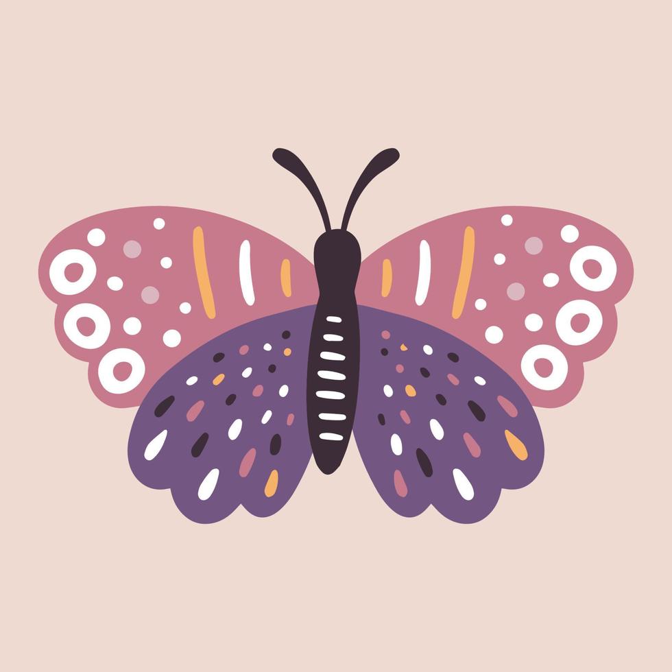 fjärilar skriva ut skön och unik illustrationer vektor