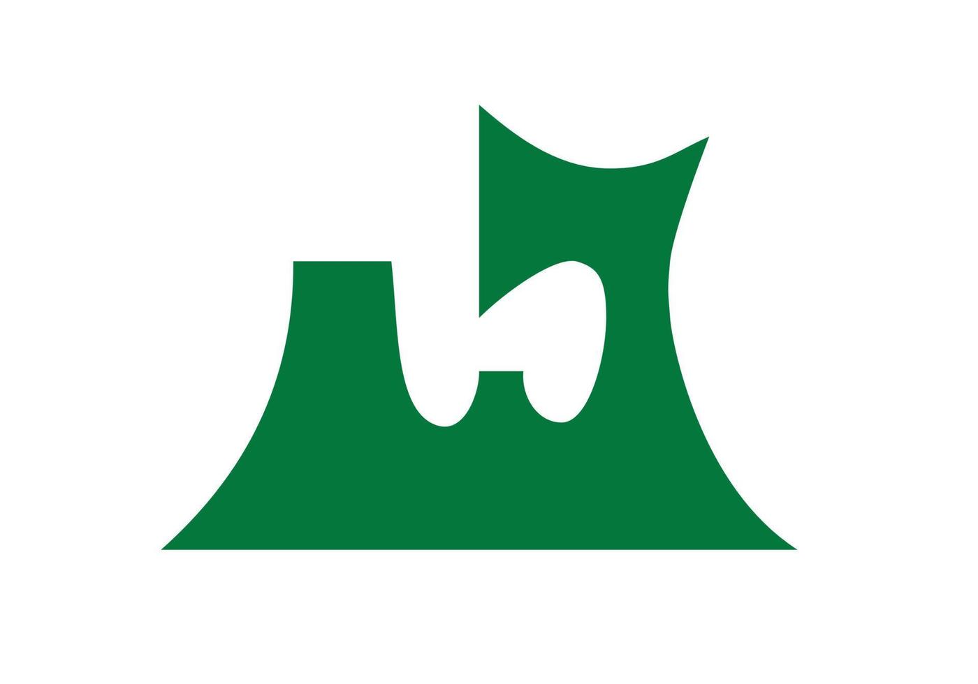 Aomori-Flagge, Präfektur Japan. Vektor-Illustration vektor