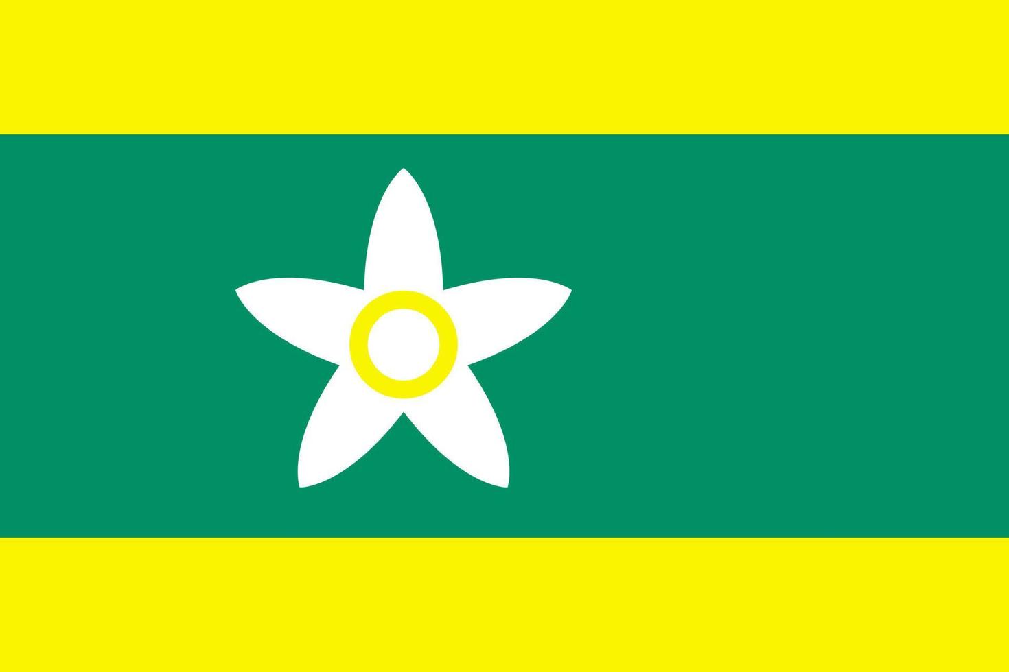 ehime flagga, japan prefektur. vektor illustration