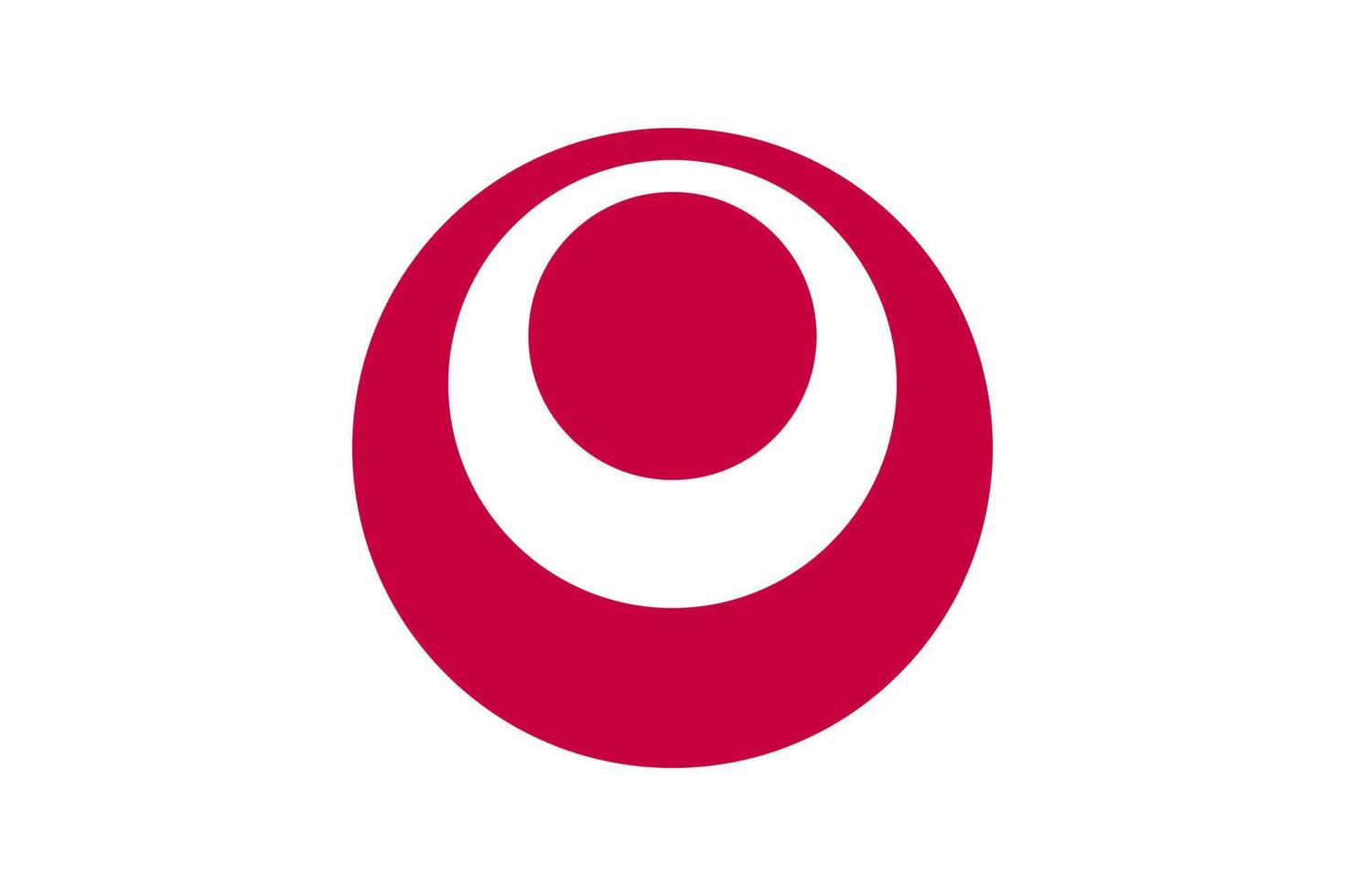 Okinawa-Flagge, Präfektur Japan. Vektor-Illustration vektor